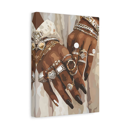 1.25" Matte Canvas - Layered Luxe Jewelry Hands