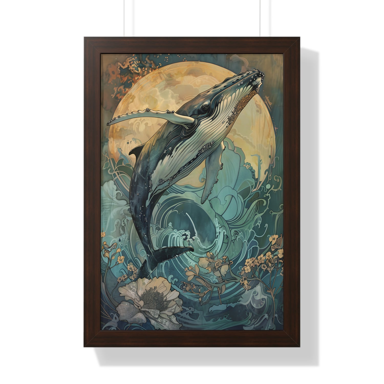 Framed Paper Print - Moonrise Humpback Bloom