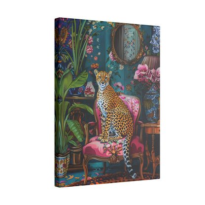 .75" Matte Canvas - Regal Cheetah Reverie
