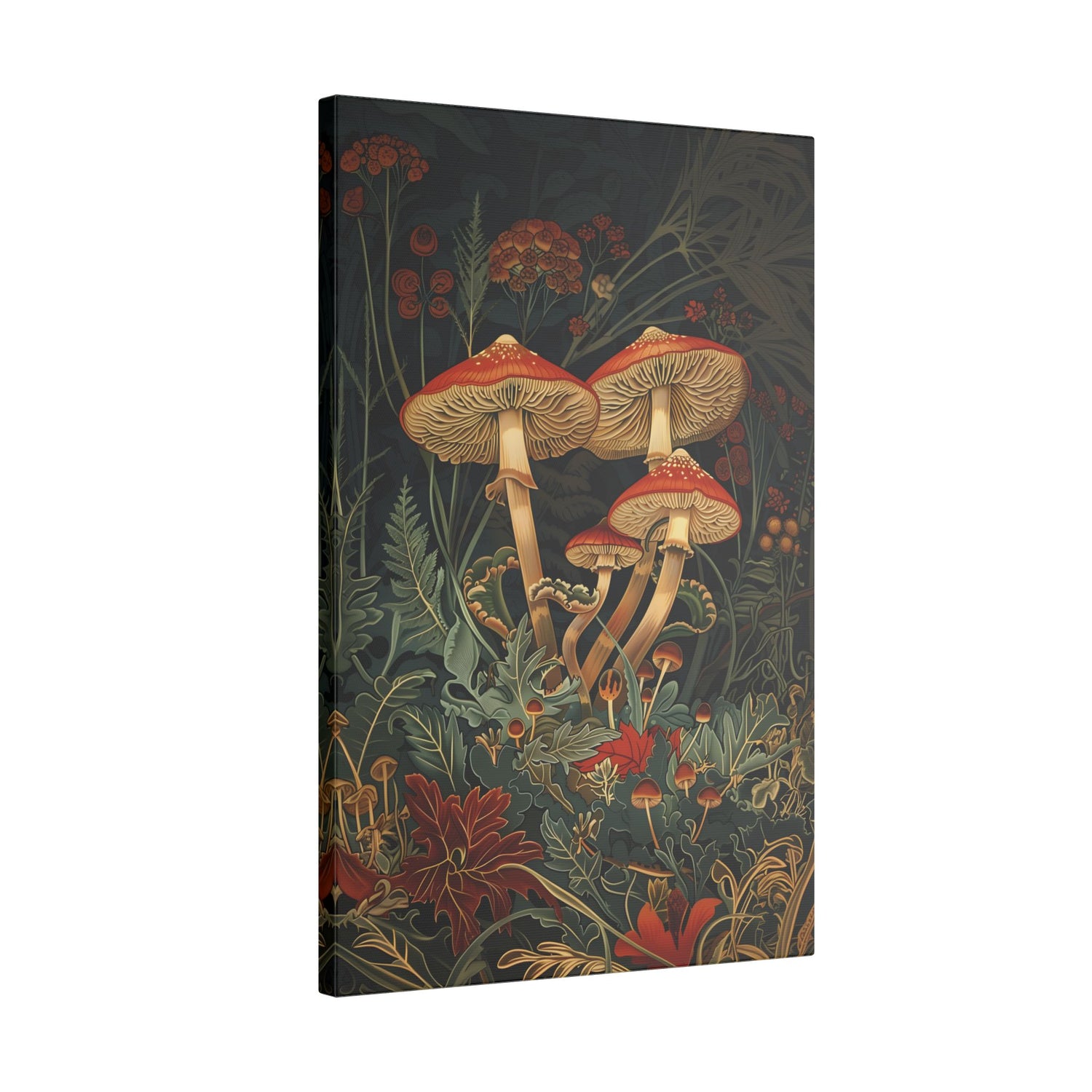 .75&quot; Matte Canvas - Elegant Mushroom Reverie