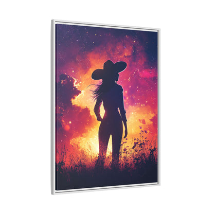 Framed Canvas - Cosmic Cowgirl