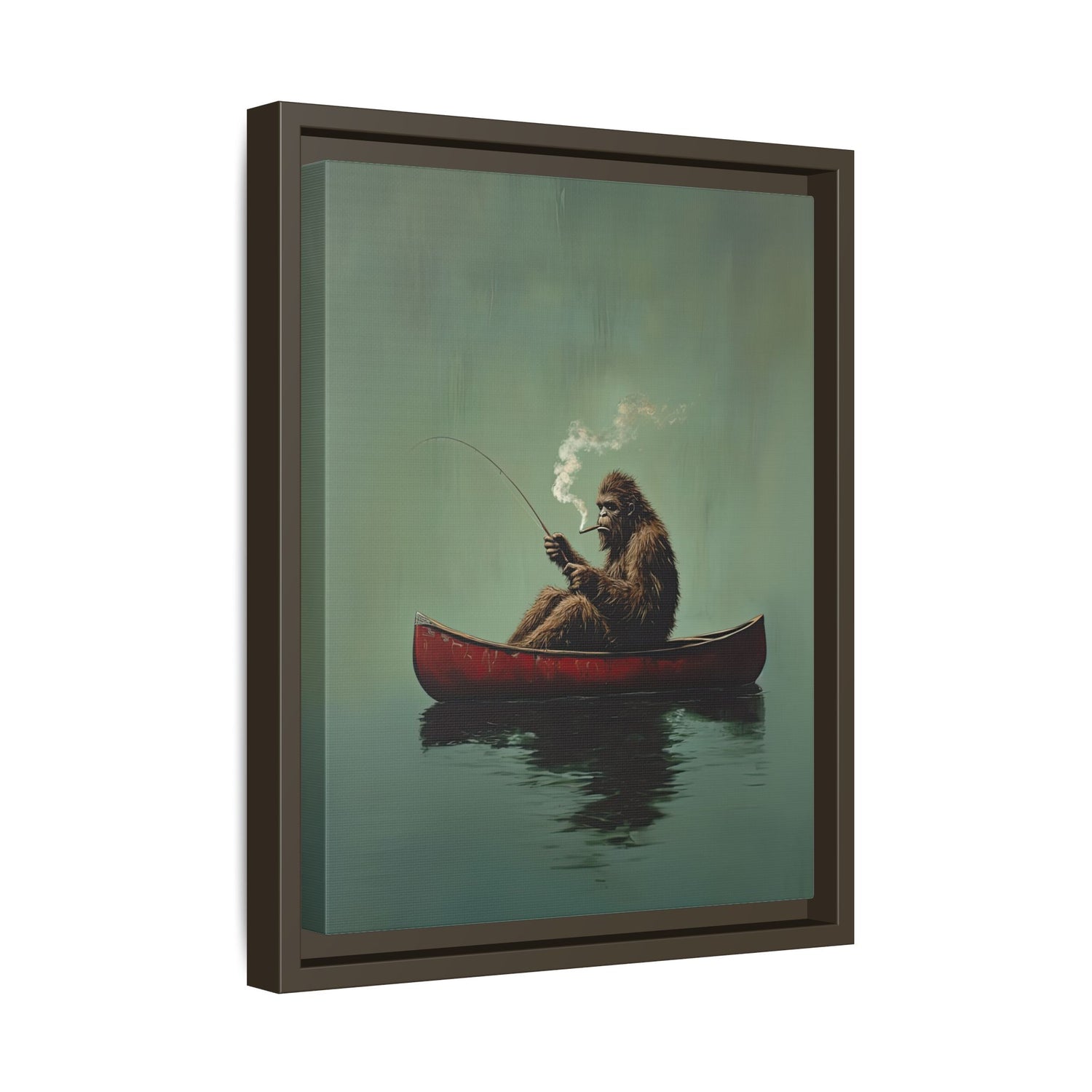 Framed Canvas - Bigfoot Canoe Adventure