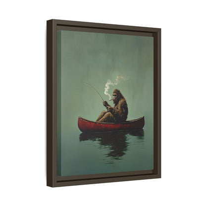 Framed Canvas - Bigfoot Canoe Adventure