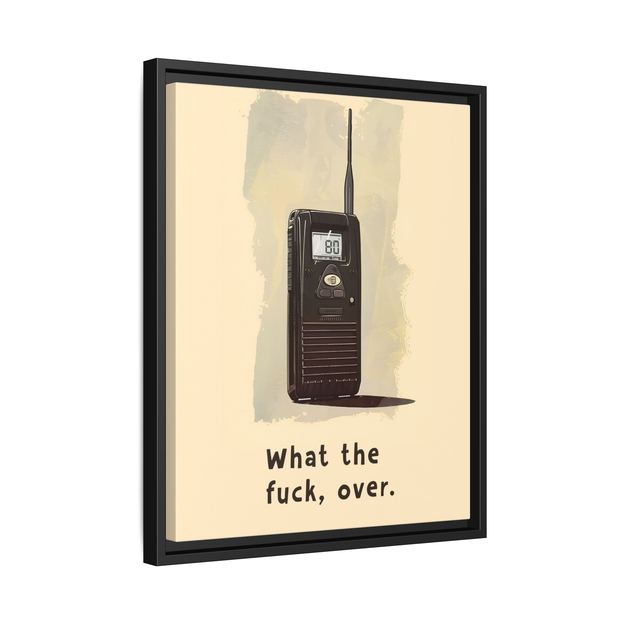 Framed Canvas - Walkie Talkie WTF Moment
