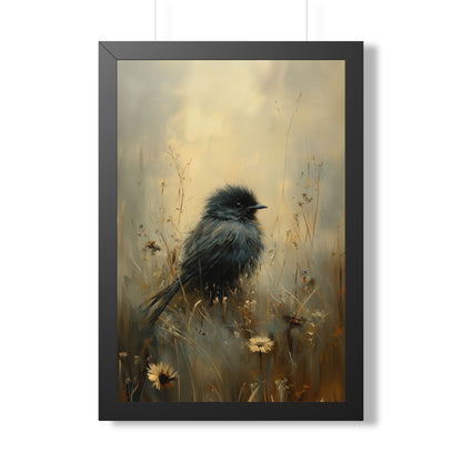 Framed Paper Print - Golden Meadow Bird