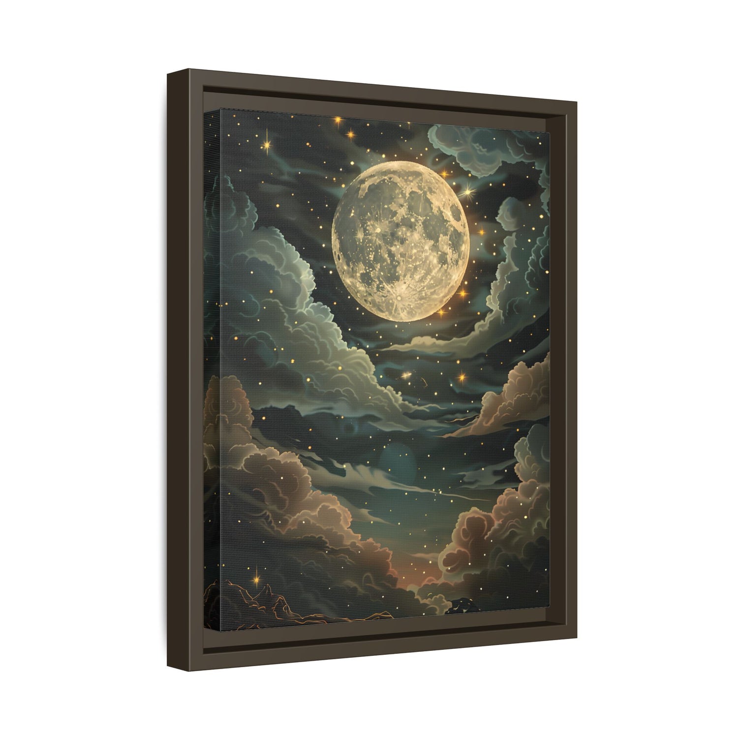 Framed Canvas - Enchanting Lunar Glow