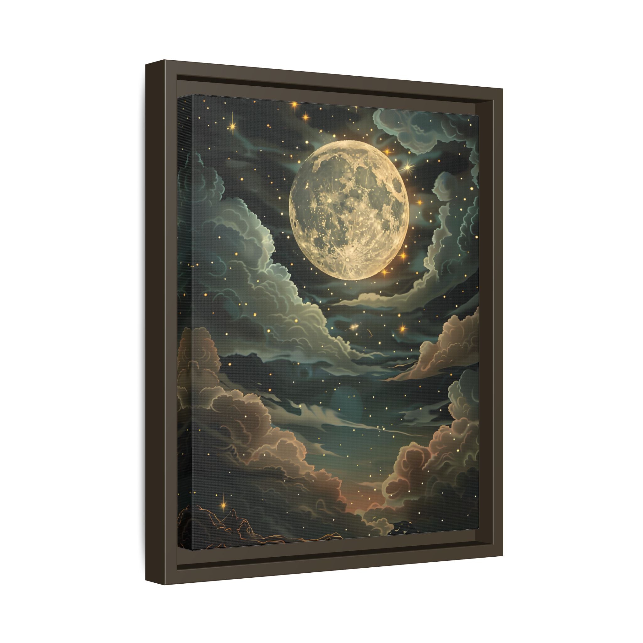 Framed Canvas - Enchanting Lunar Glow