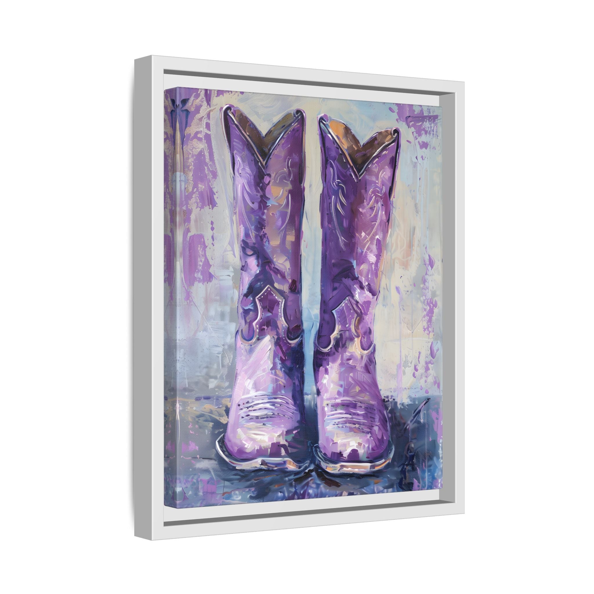 Framed Canvas - Violet Cowgirl Spirit