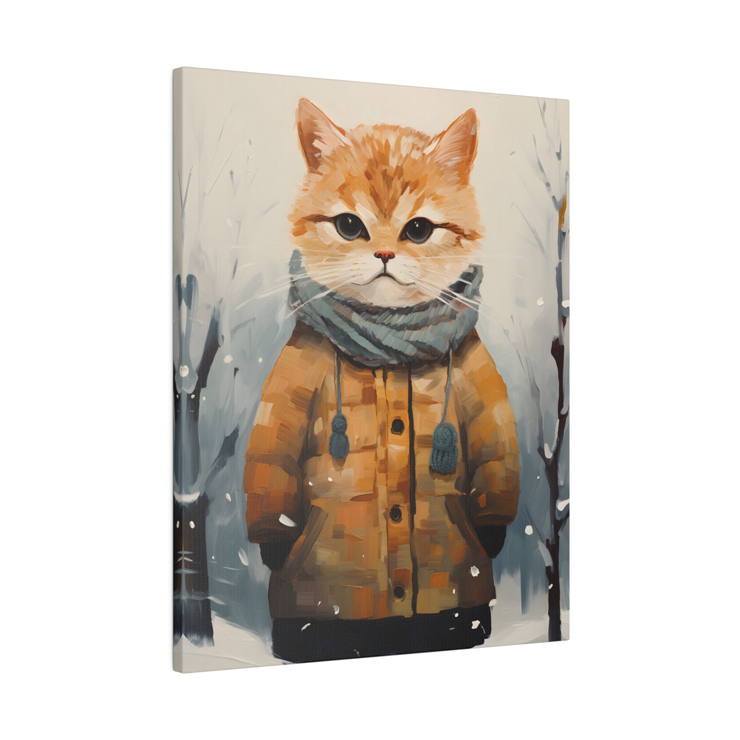 .75&quot; Matte Canvas - Cozy Kitty&