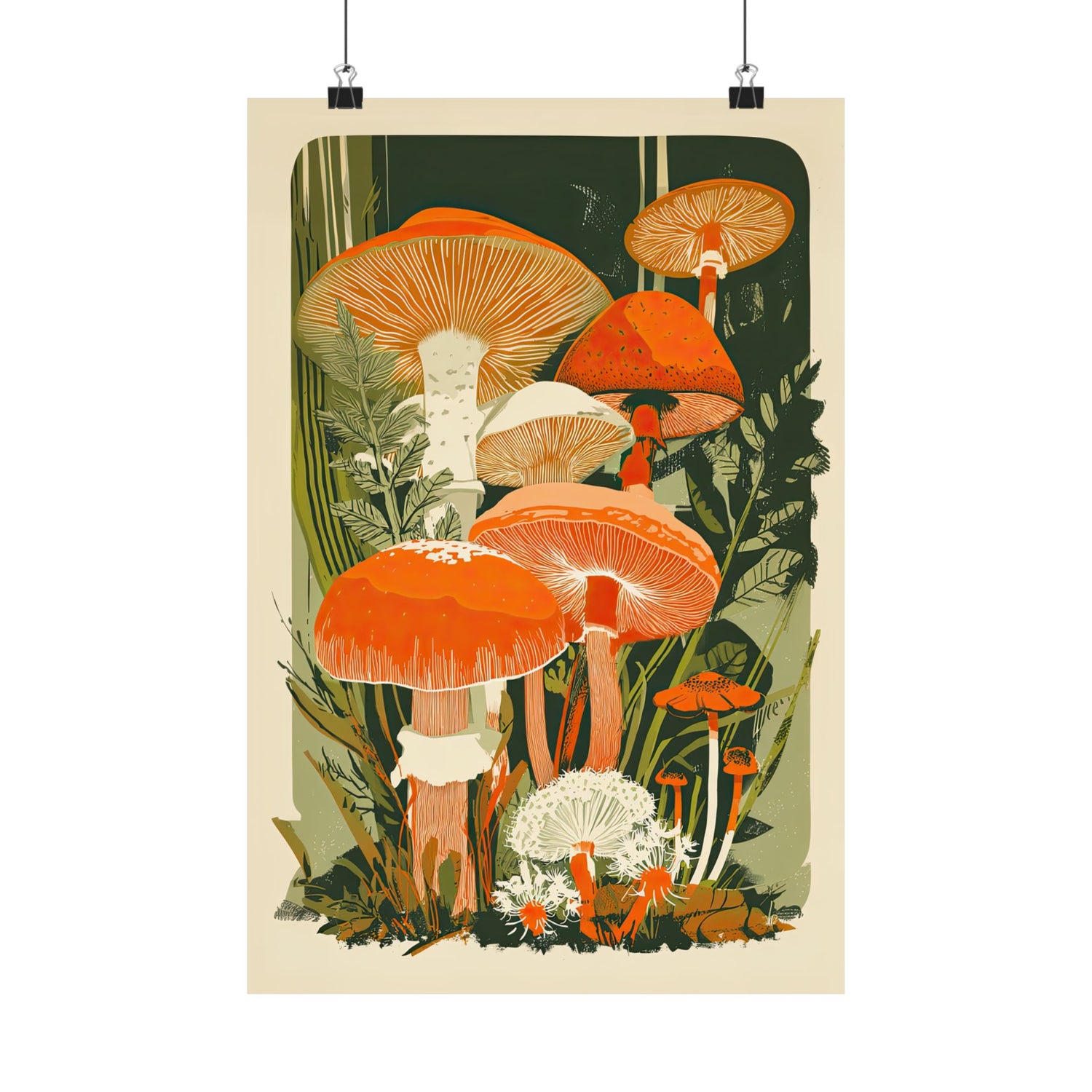 Groovy Woodland Mushrooms