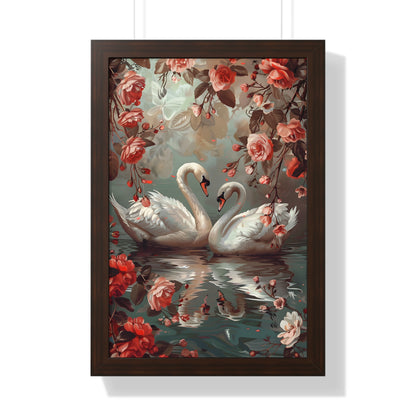 Framed Paper Print - Swans&