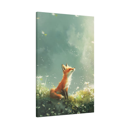 .75&quot; Matte Canvas - Dandelion Fox Wonder