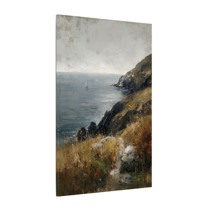 .75" Matte Canvas - Cliffside Sailboat Seascape