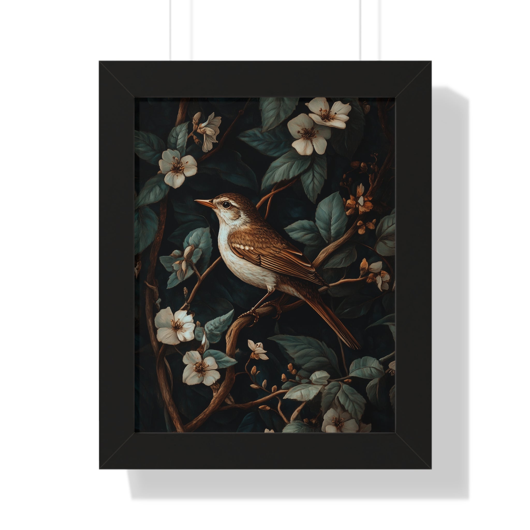 Framed Paper Print - Serenade Among Blossoms