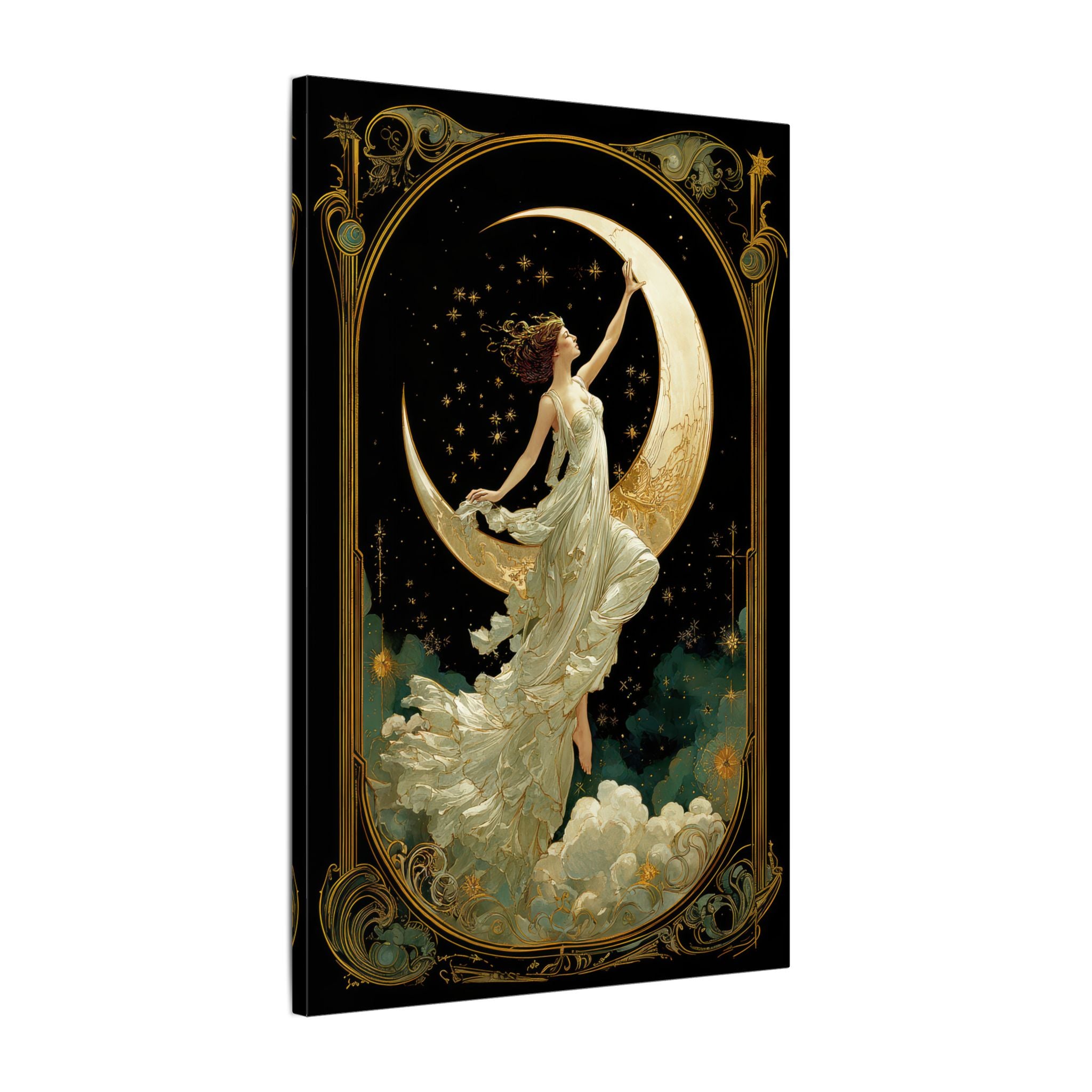 .75" Matte Canvas - Moon Goddess Ascending