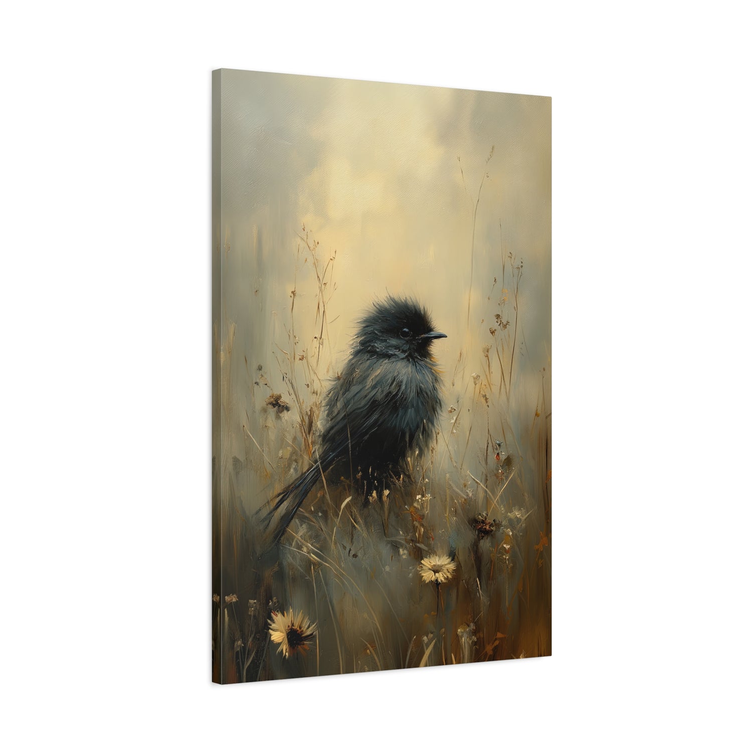 1.25" Matte Canvas - Golden Meadow Bird