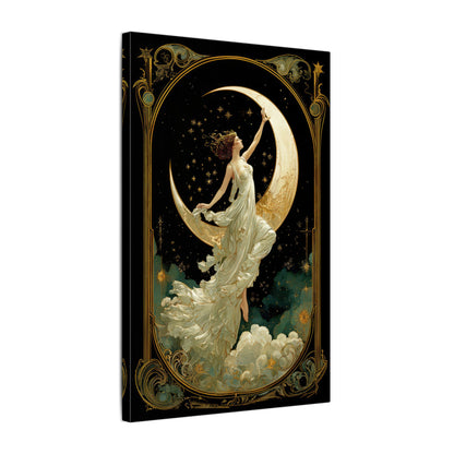.75" Matte Canvas - Moon Goddess Ascending