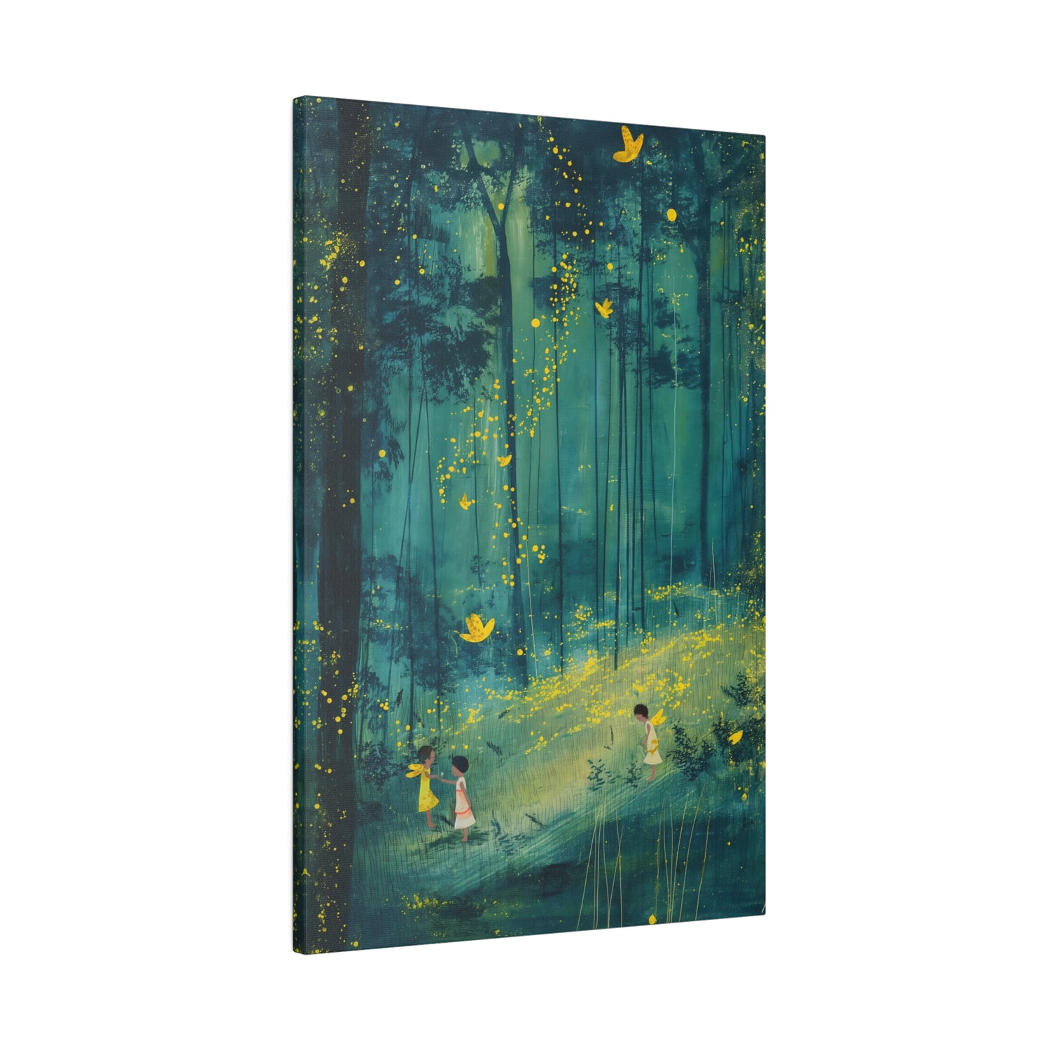 .75&quot; Matte Canvas - Enchanted Firefly Forest