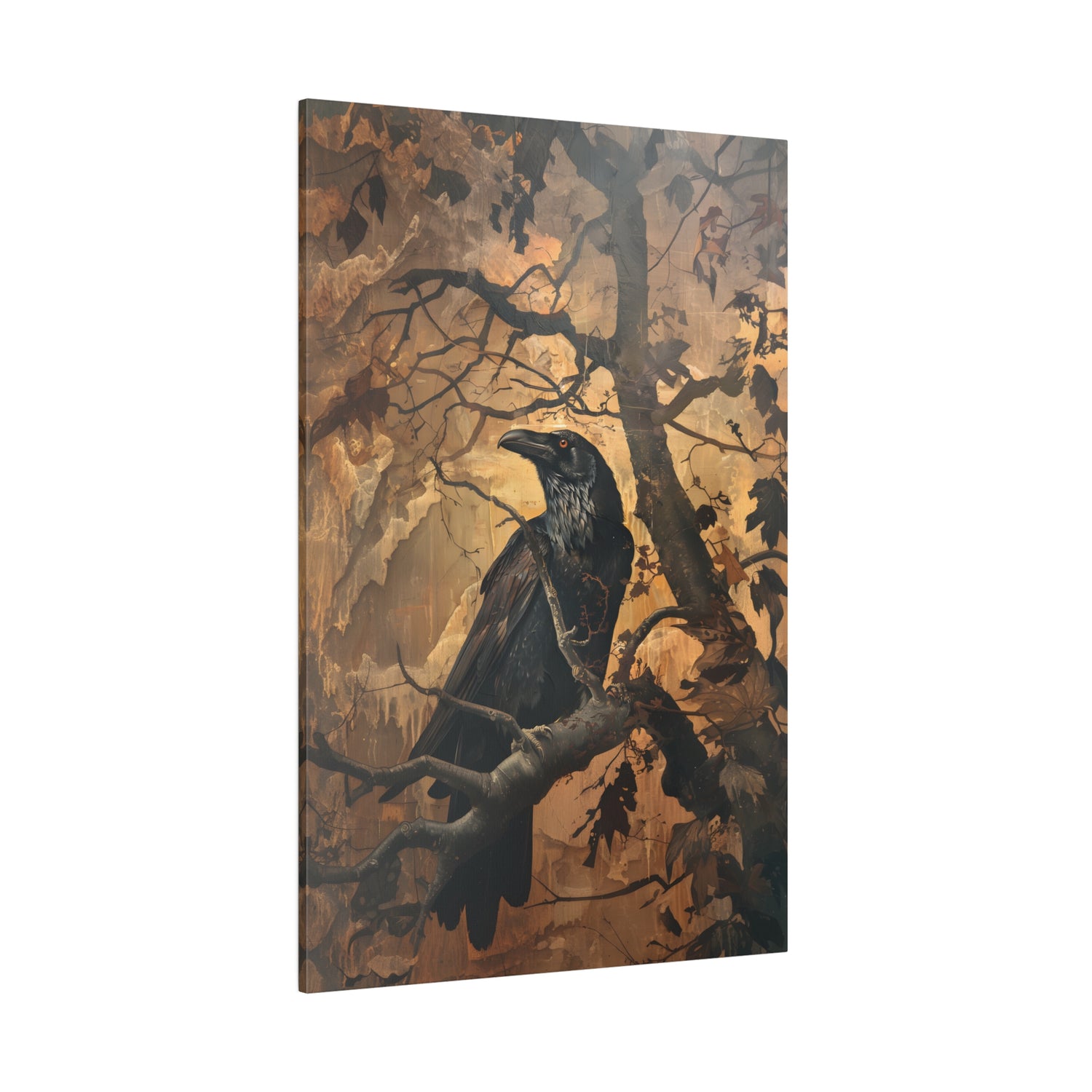 .75&quot; Matte Canvas - Majestic Raven&