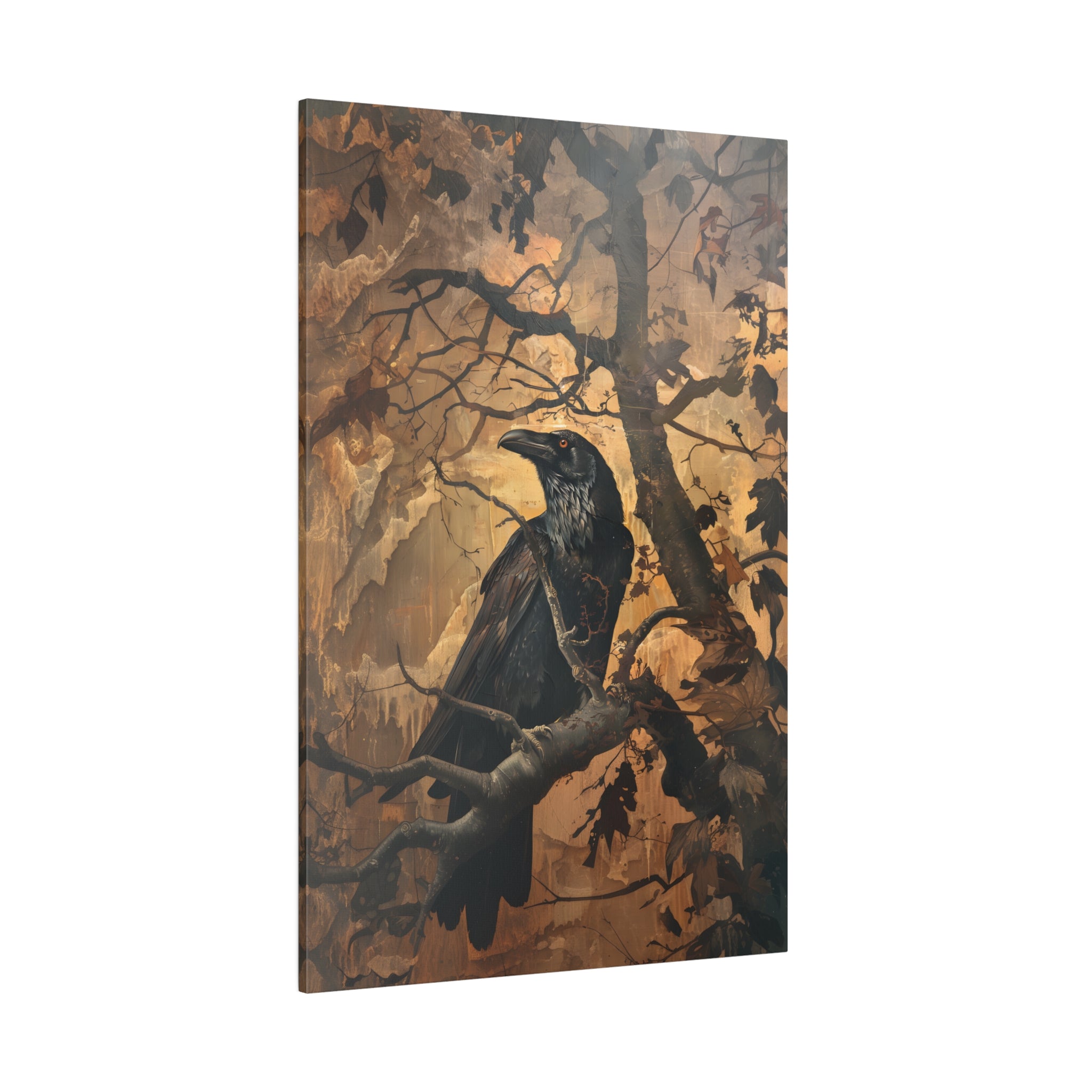 .75&quot; Matte Canvas - Majestic Raven&