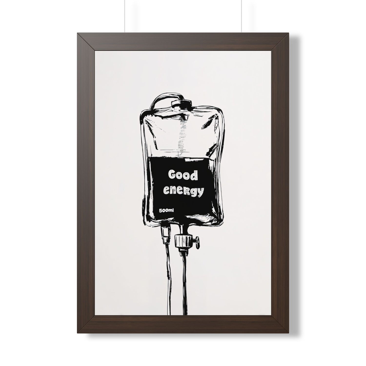 Framed Paper Print - Good Energy IV Bag