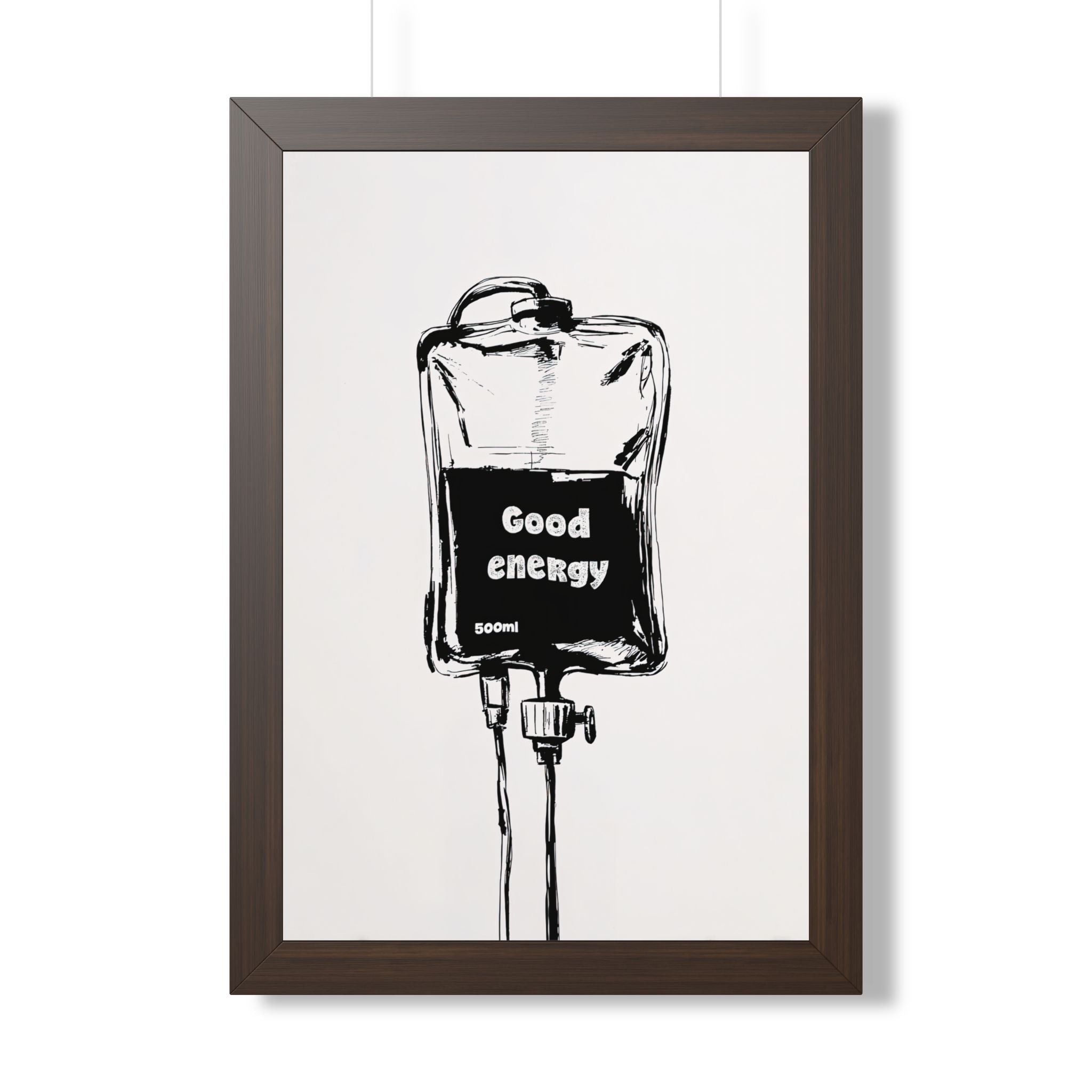 Framed Paper Print - Good Energy IV Bag