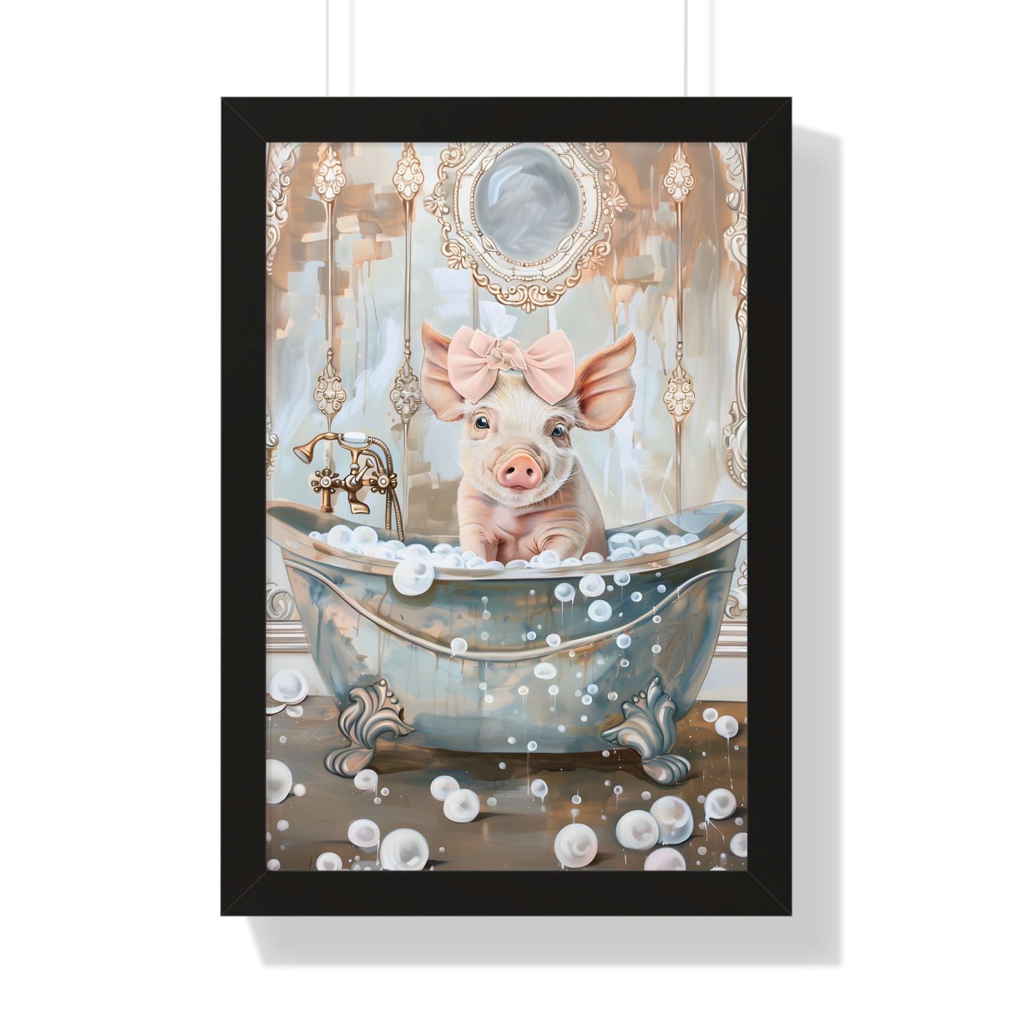 Framed Paper Print - Piglet&