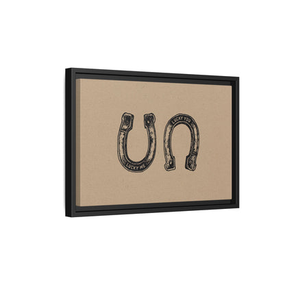 Framed Canvas - Lucky Me Lucky You Horseshoes
