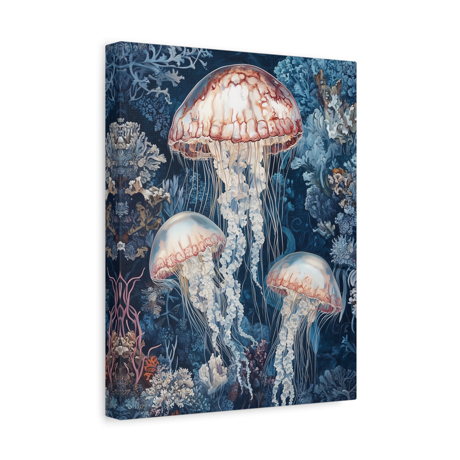 1.25" Matte Canvas - Ethereal Ocean Jellyfish