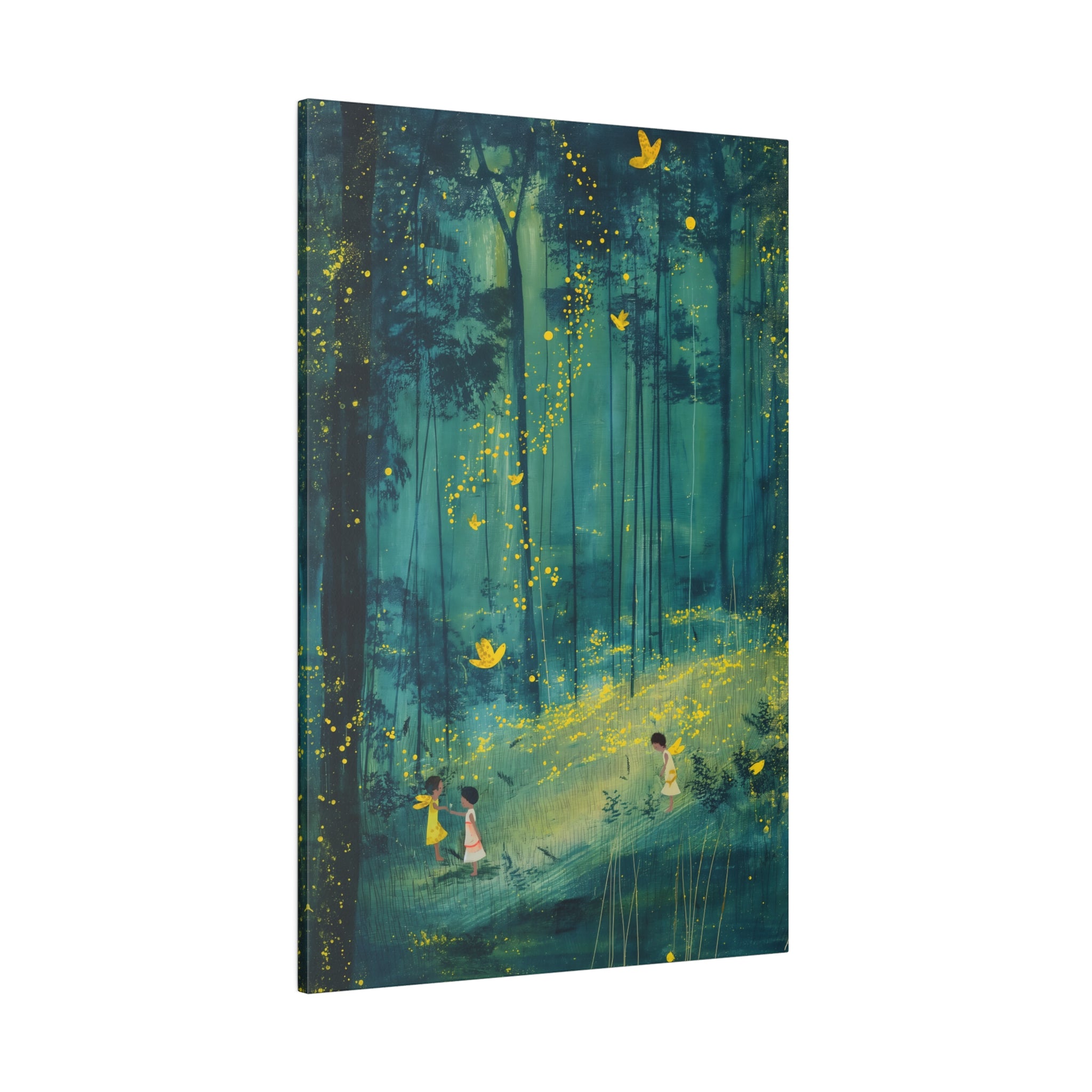 .75&quot; Matte Canvas - Enchanted Firefly Forest