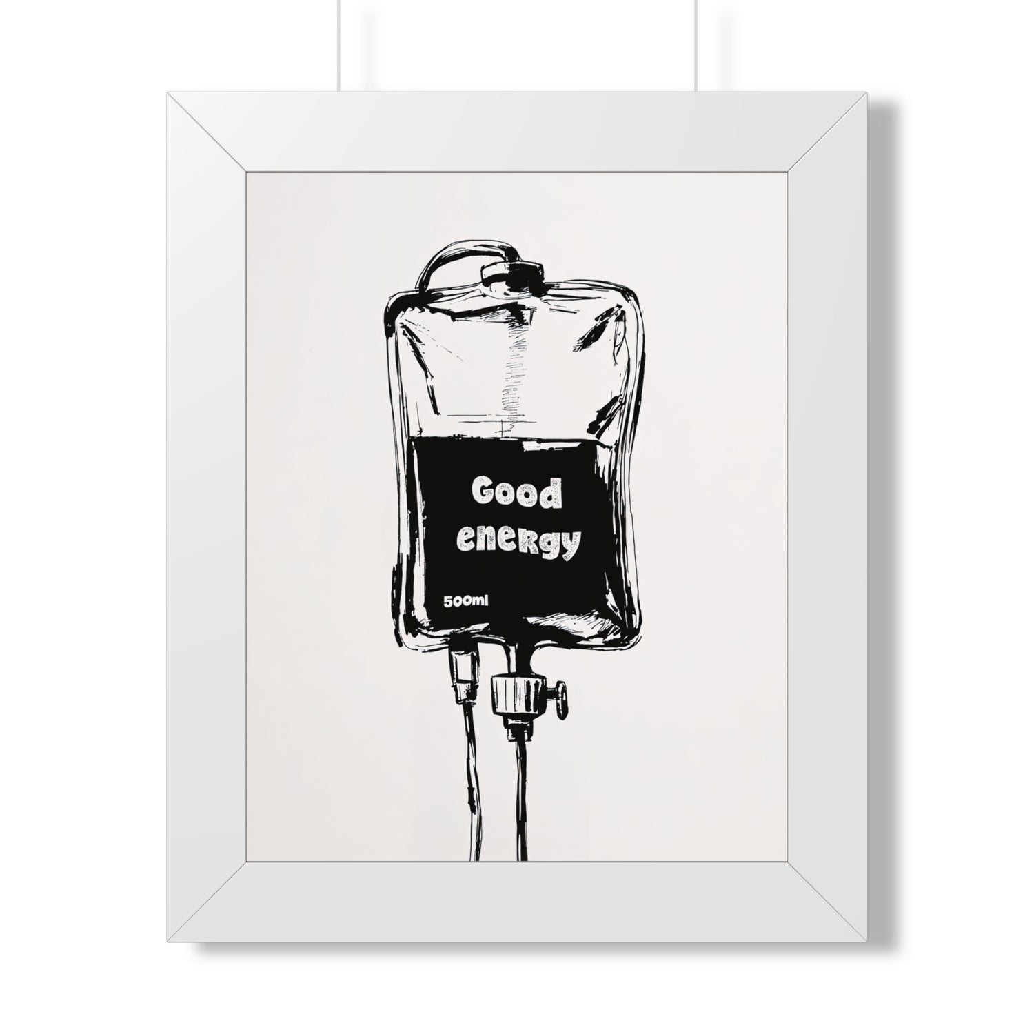 Framed Paper Print - Good Energy IV Bag