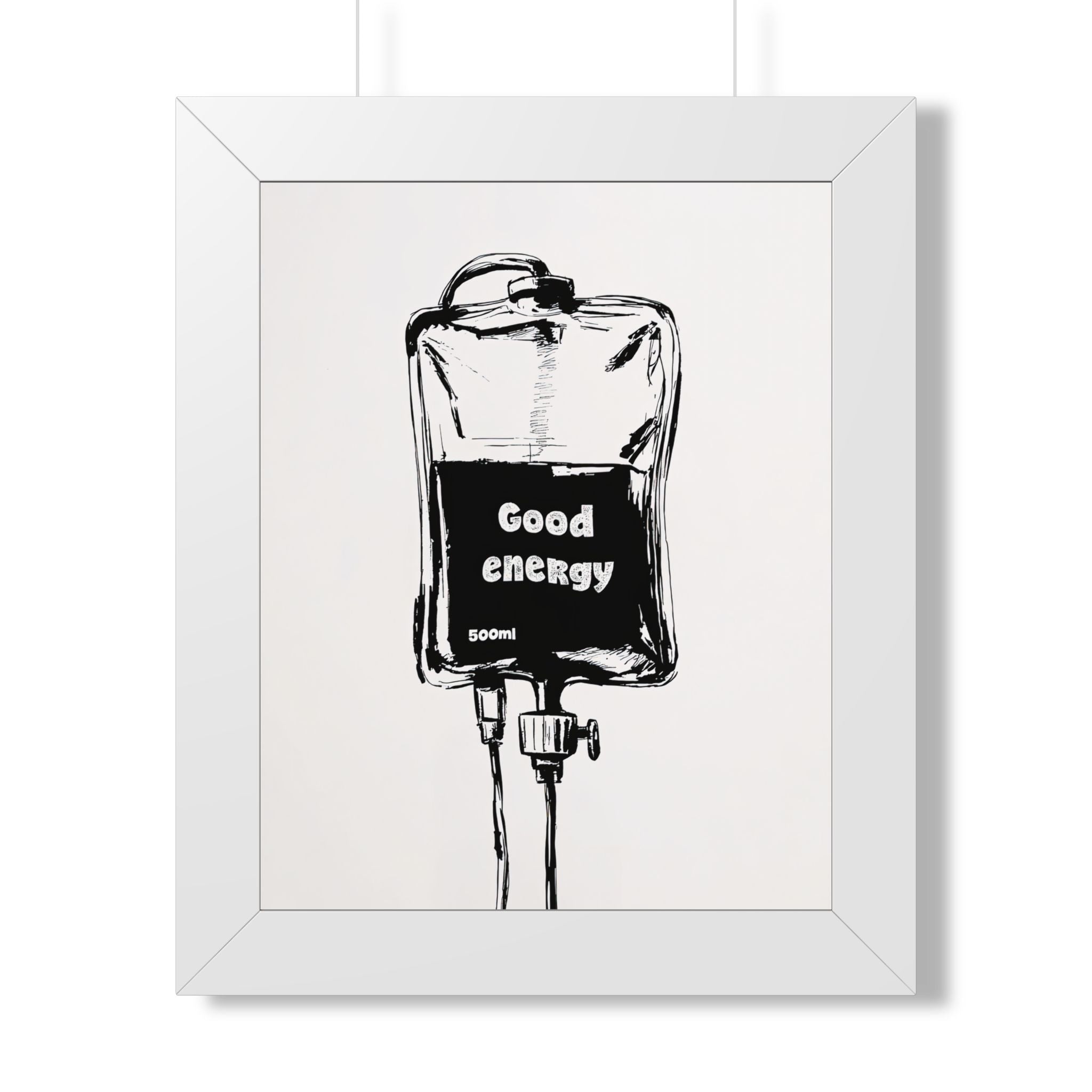 Framed Paper Print - Good Energy IV Bag