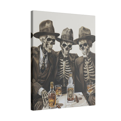 .75" Matte Canvas - Skeleton Whiskey Gentlemen
