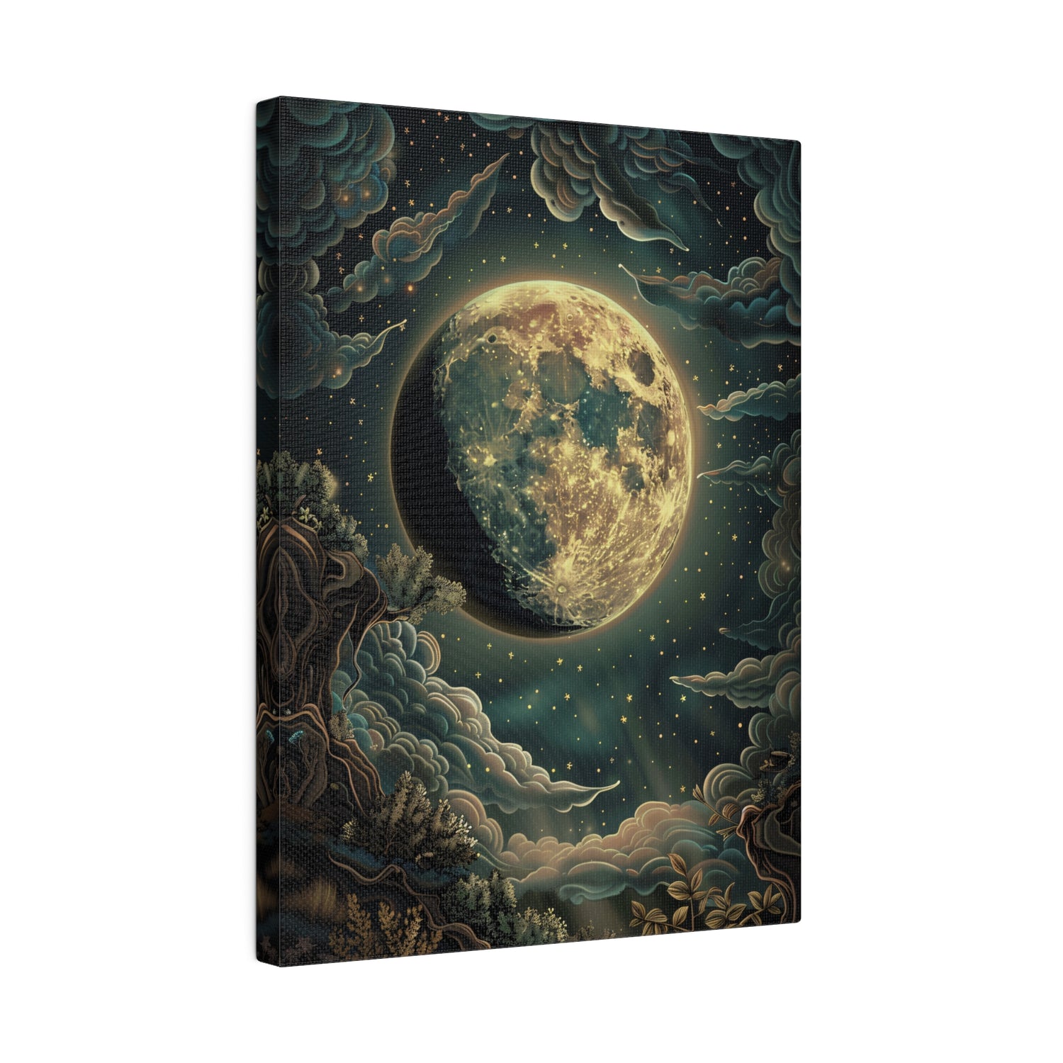 .75" Matte Canvas - Waxing Gibbous Dreamscape