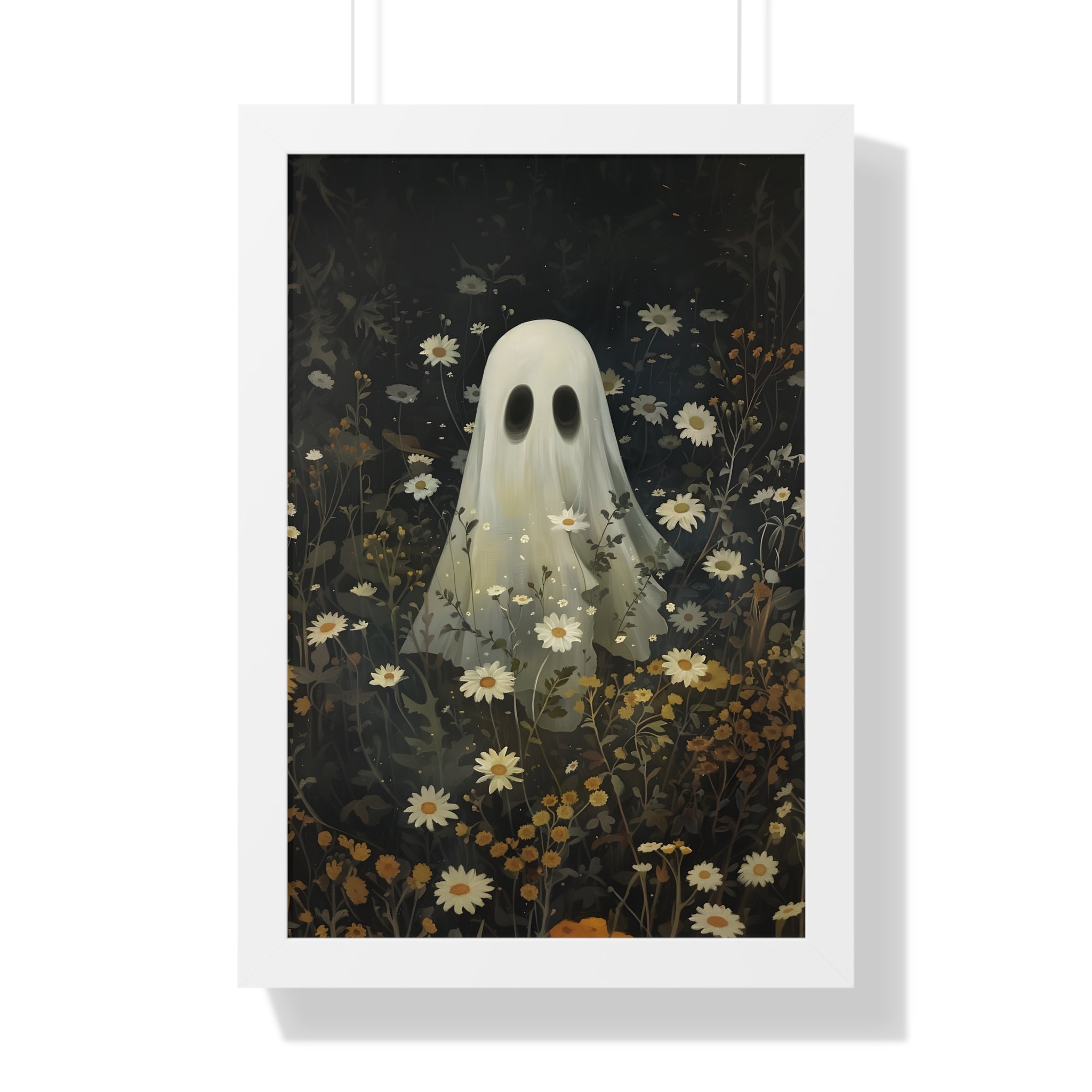 Framed Paper Print - Daisy Meadow Ghost