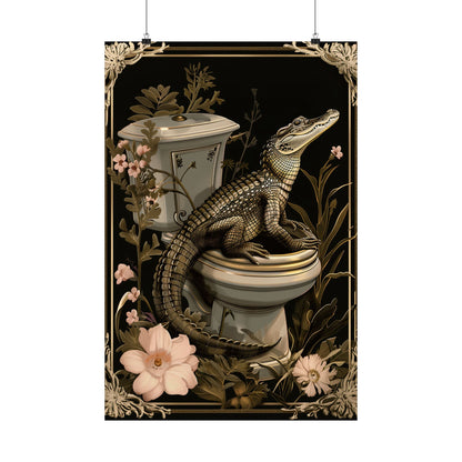 Toilet Gator Floral Surprise