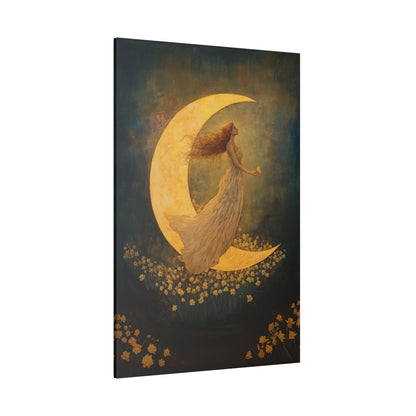 .75" Matte Canvas - Moonlit Dreamer with Daffodils