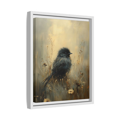 Framed Canvas - Golden Meadow Bird