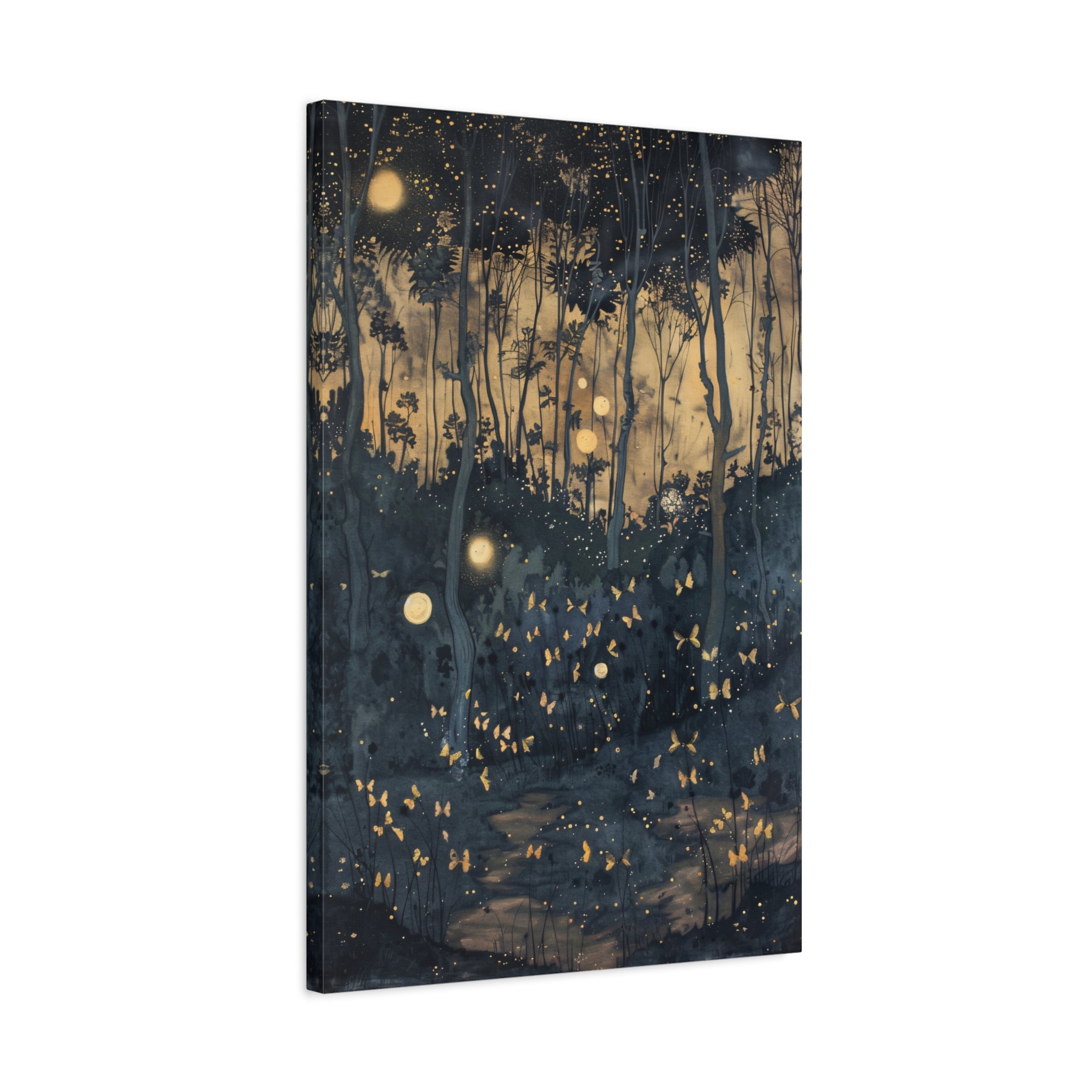 1.25" Matte Canvas - Golden Firefly Nightscape