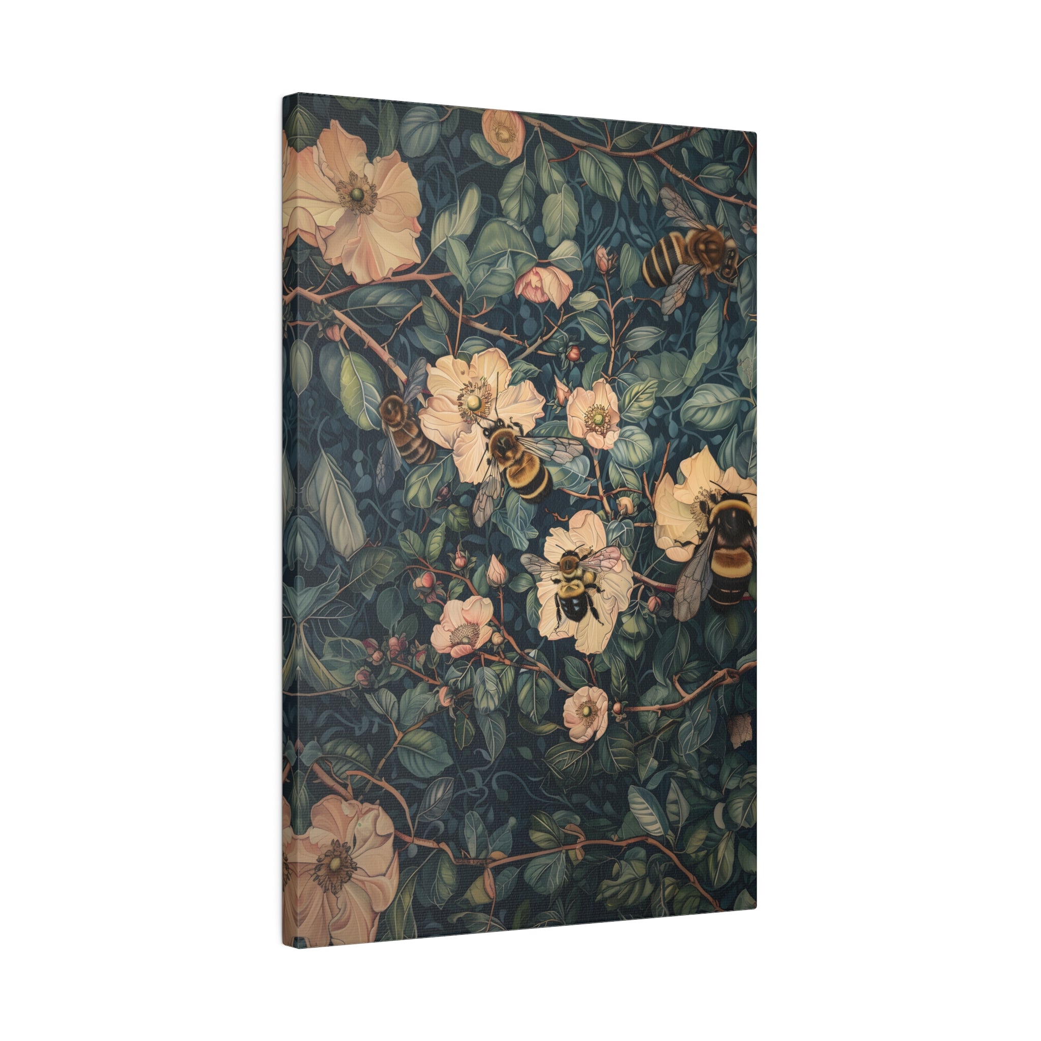 .75&quot; Matte Canvas - Buzzing Floral Symphony