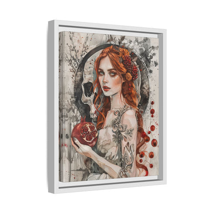 Framed Canvas - Persephone’s Pomegranate Curse
