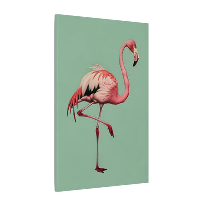 .75" Matte Canvas - Pink Flamingo Tropical