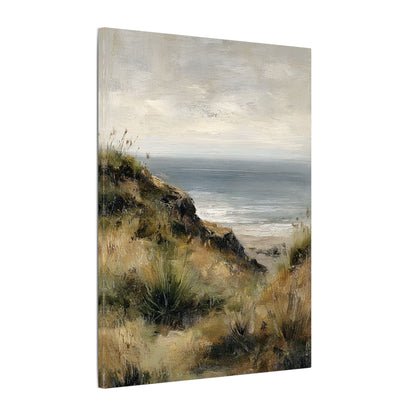 .75" Matte Canvas - Misty Coastal Seascape