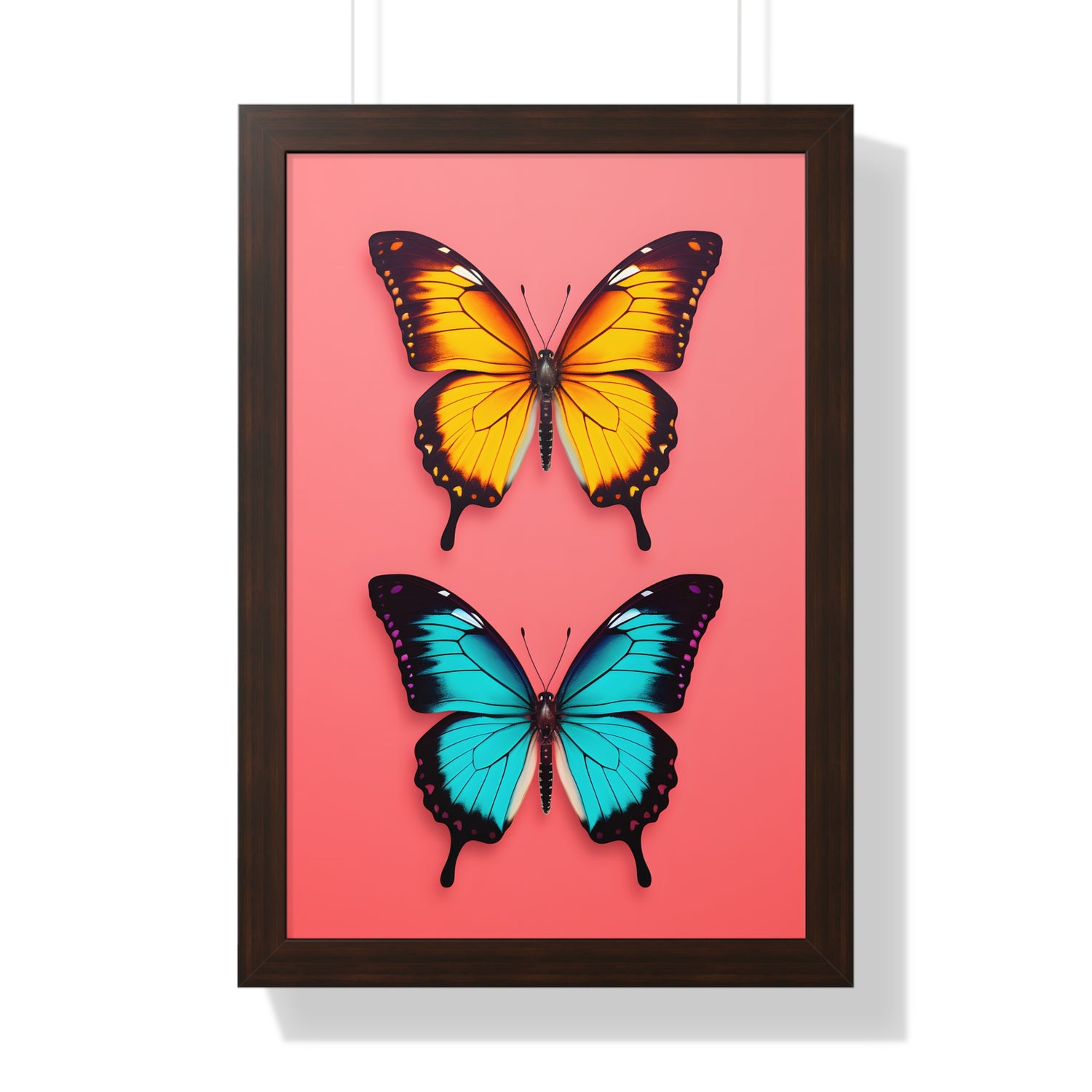 Framed Paper Print - Dueling Butterflies Wonder