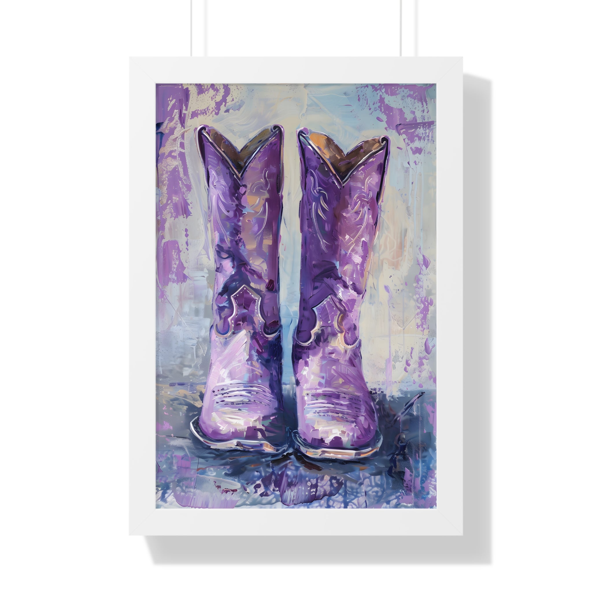 Framed Paper Print - Violet Cowgirl Spirit