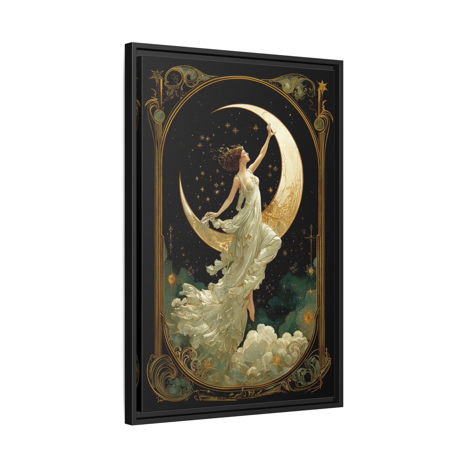 Framed Canvas - Moon Goddess Ascending