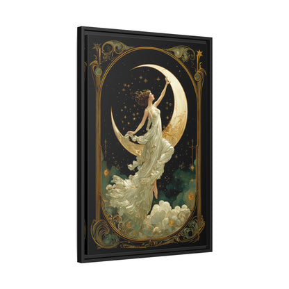 Framed Canvas - Moon Goddess Ascending