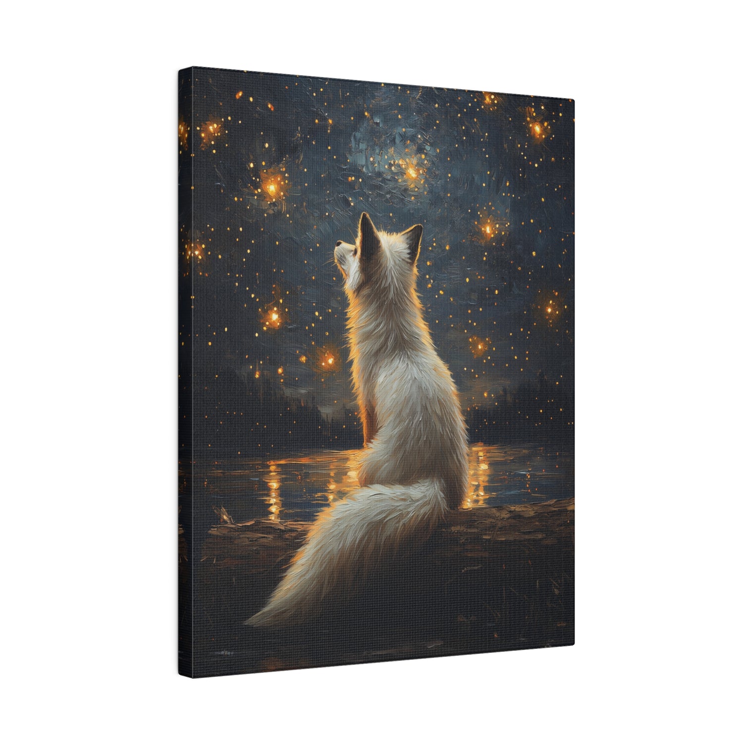 .75" Matte Canvas - Stargazing Fox Reverie