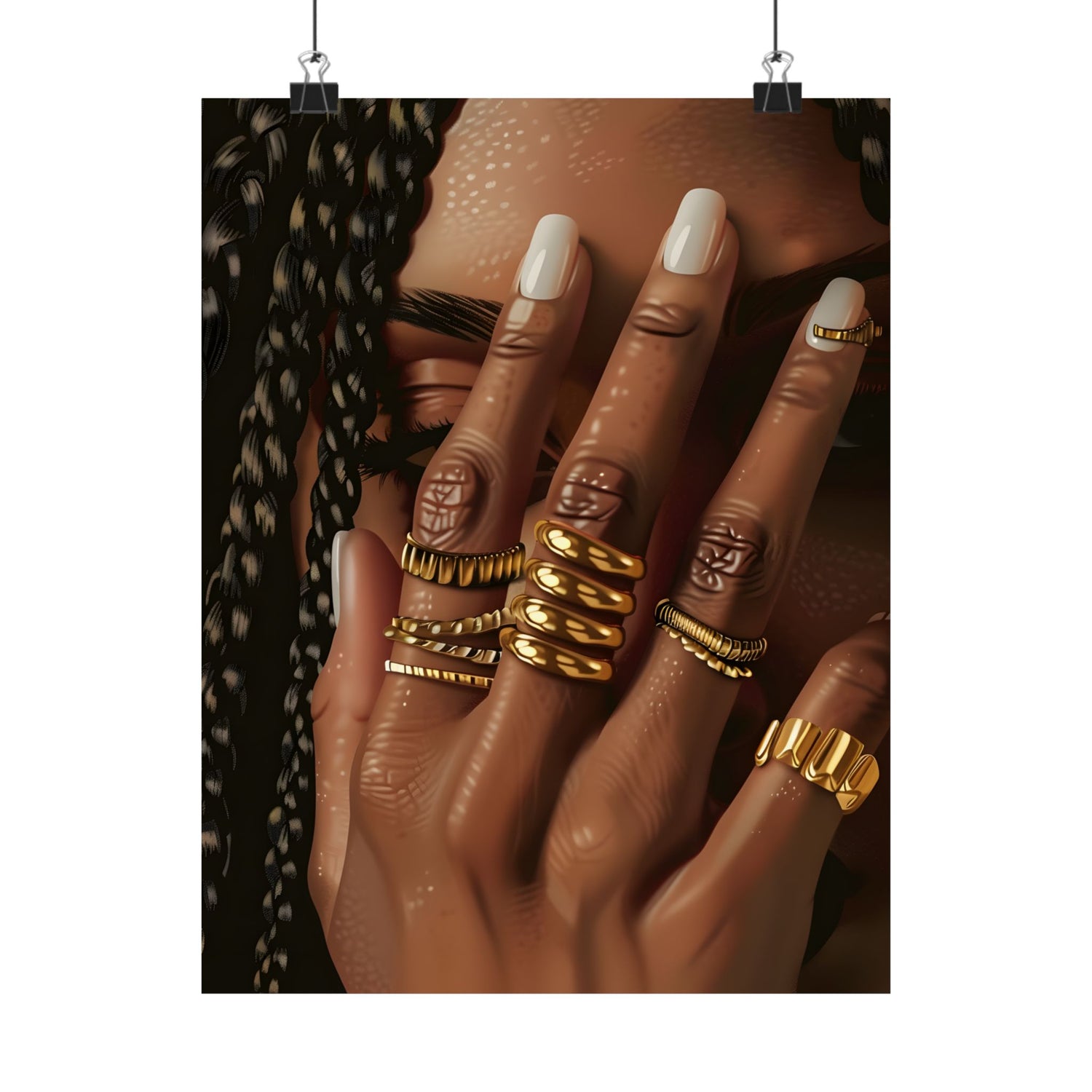 Braided Golden Ring Beauty