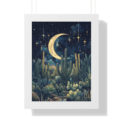 Framed Paper Print - Dreamy Desert Night